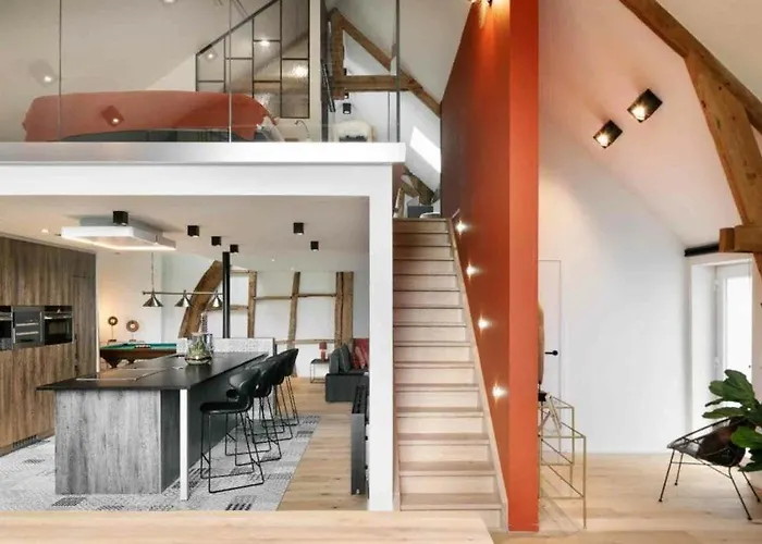Loft Dans Une Ancienne Grange - Sauna Prive Soumagne fotoğrafı